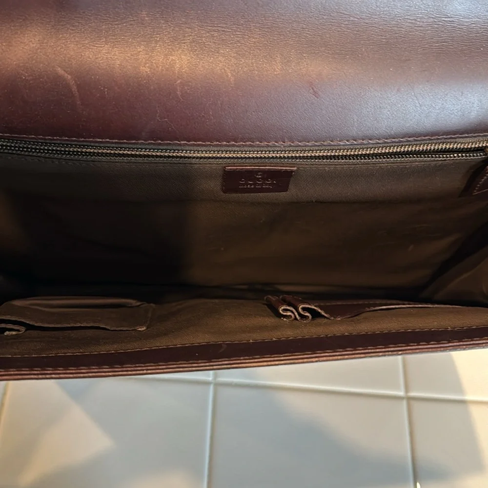 Gucci Vintage Leather Briefcase